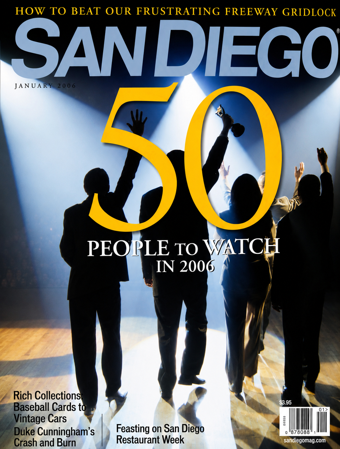 San Diego Magazine, January 2006 cover — 50 People to Watch in 2006