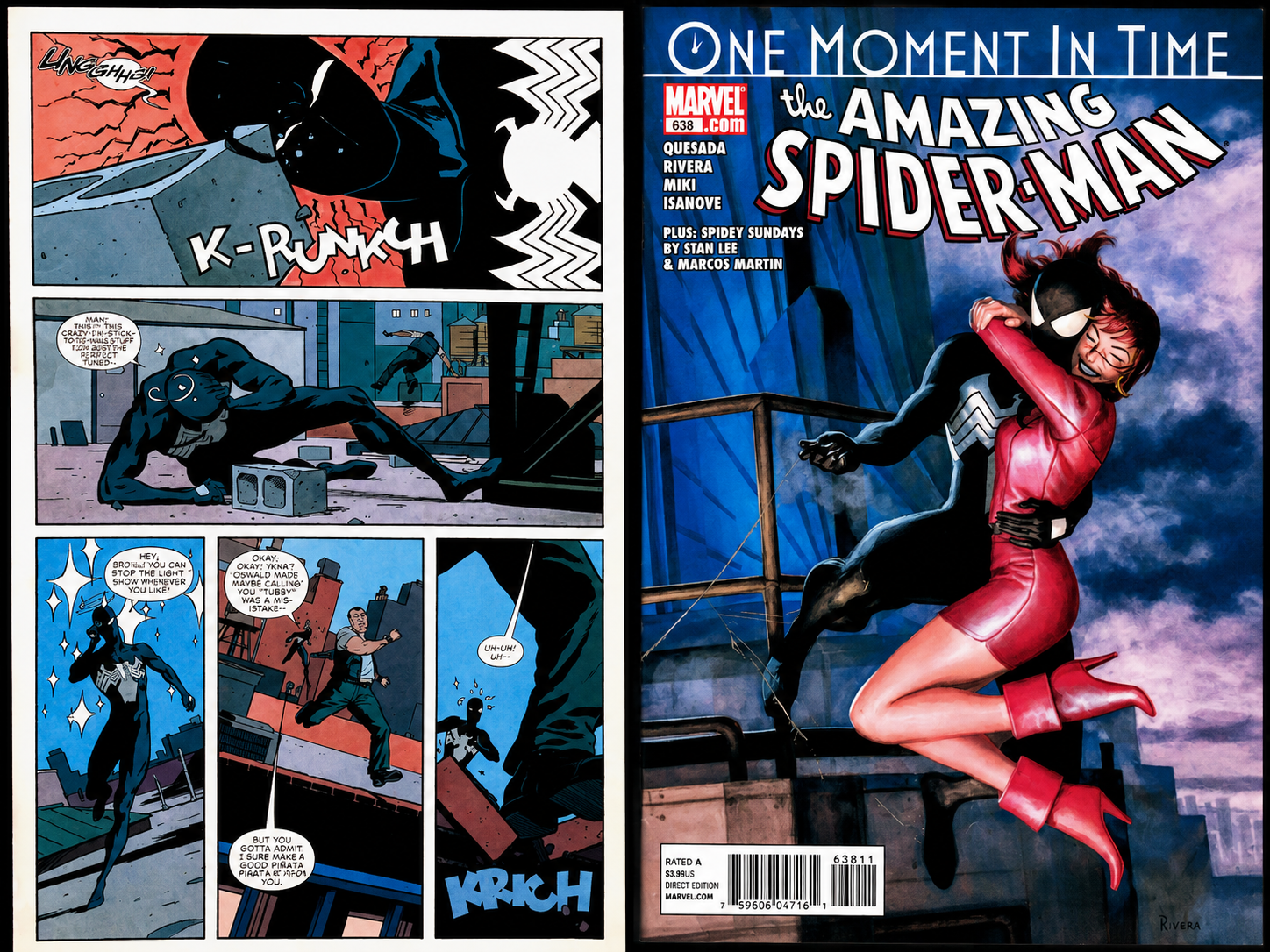 The Amazing Spider-Man issue 638, One Moment in Time, Marvel Comics cover