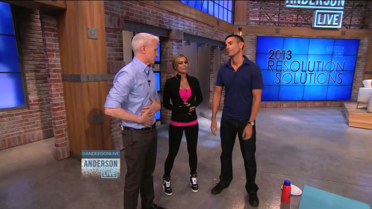 Jorge Cruise with Anderson Cooper and Carmen Electra on Anderson Live