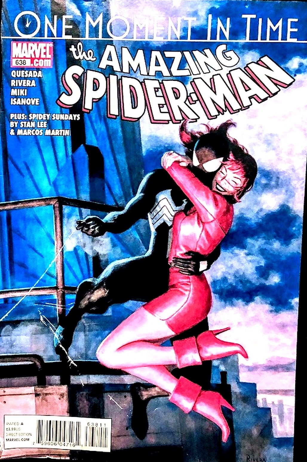 The Amazing Spider-Man issue 638, One Moment in Time, Marvel Comics cover
