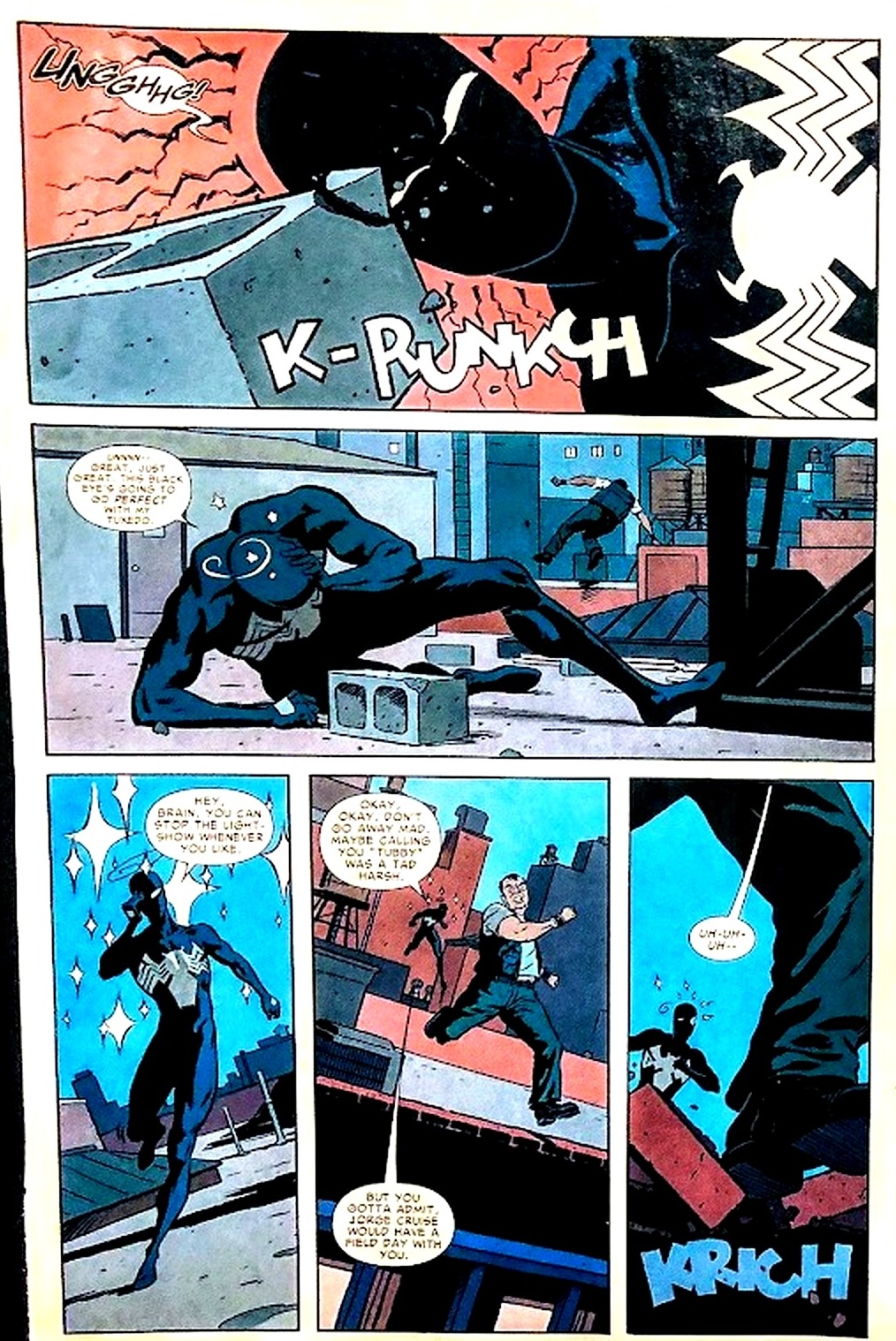 Interior page from The Amazing Spider-Man #638 where Spider-Man name-drops Jorge Cruise